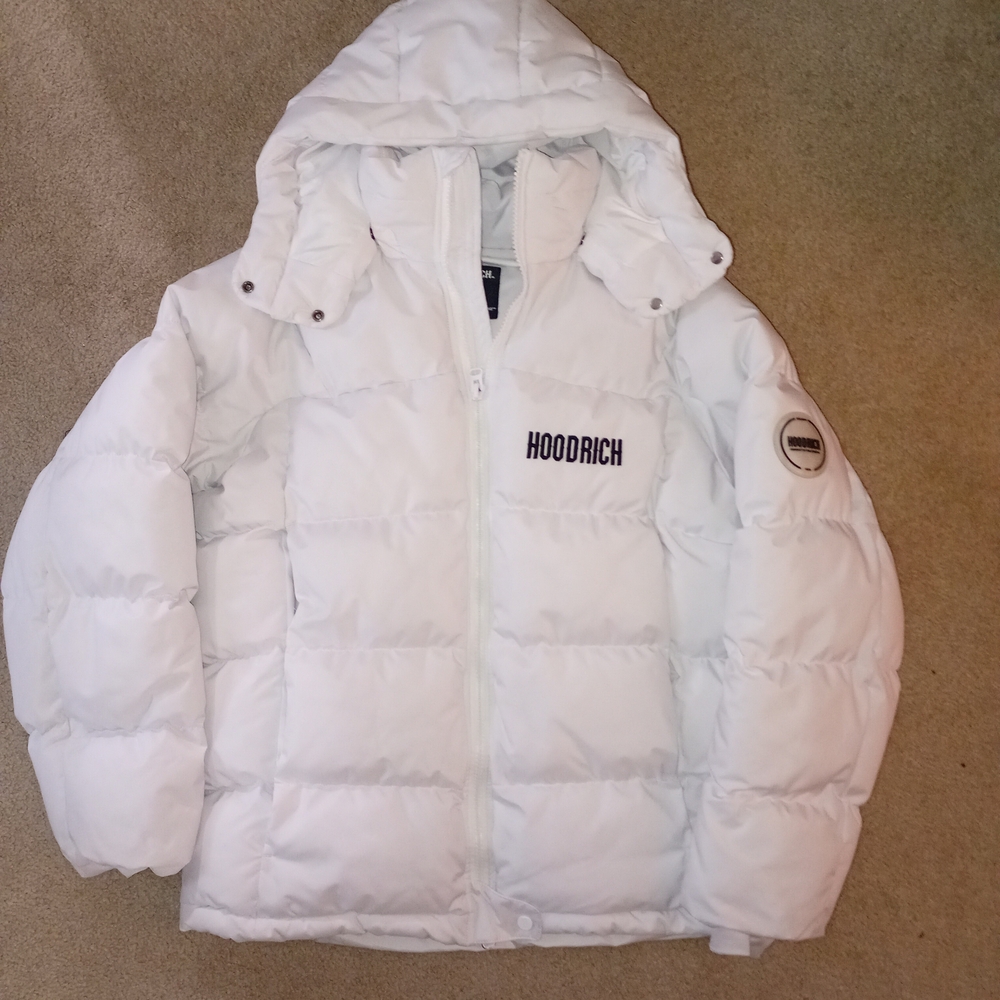 Hoodrich Men's White Puffer Jacket